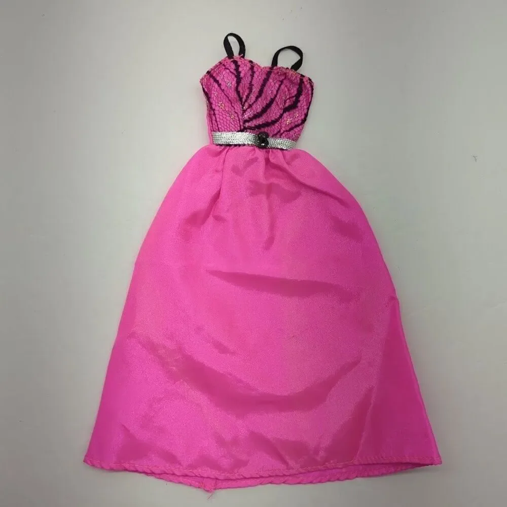 Vintage 1998 Barbie Fashion Gift Pack Hot Pink Gown #6858-85 *Dress Only*‎